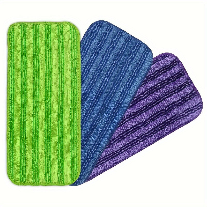 12-Inch Microfiber Mop Pads for Wet and Dry Surface Cleaning