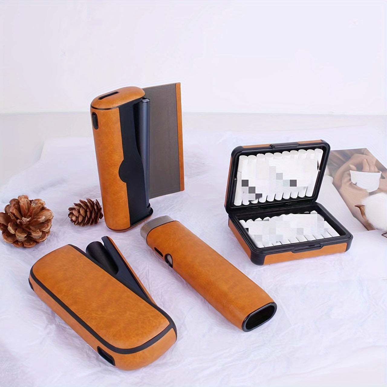 PU Leather Protective Case for IQOS Devices Stylish Durable Anti-Slip Gift