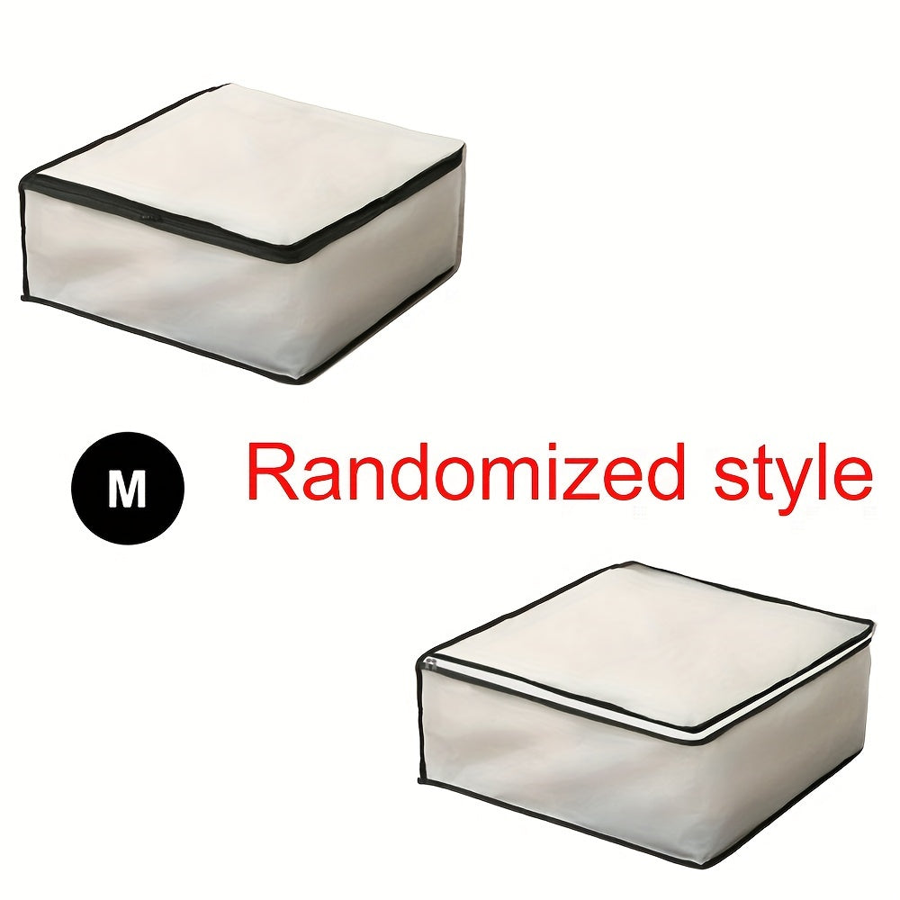 Bolsa de almacenamiento de edredón transparente a prueba de humedad, organizador de ropa bajo la cama