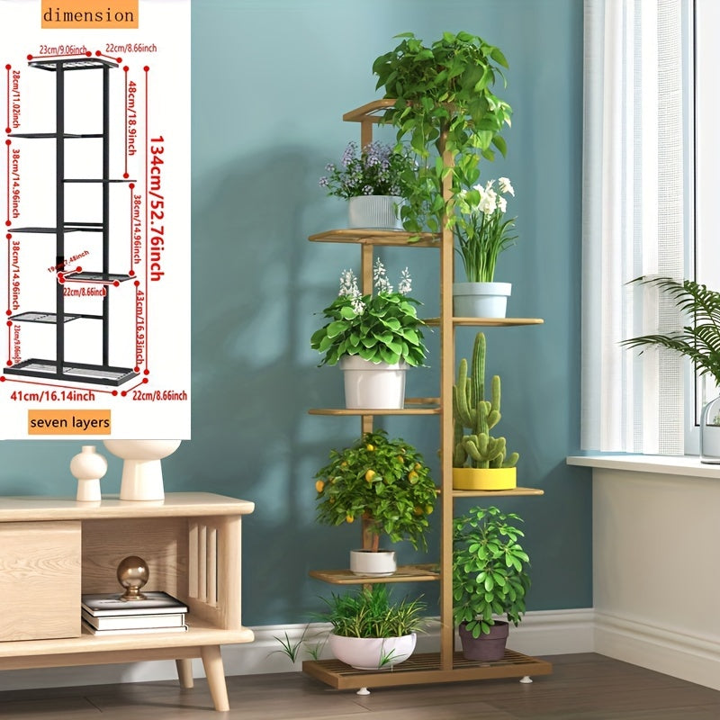 European Style Multi-Tier Metal Plant Stand White Rustproof Indoor Balcony Decor