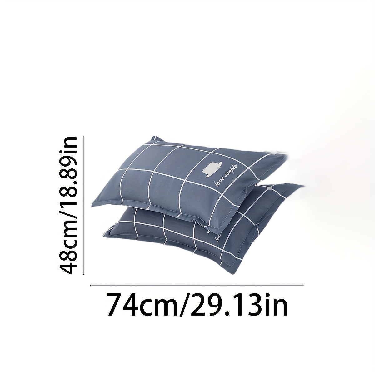 Ultra-Soft Zipper Pillowcase Skin-Friendly for Bedroom or Living Room