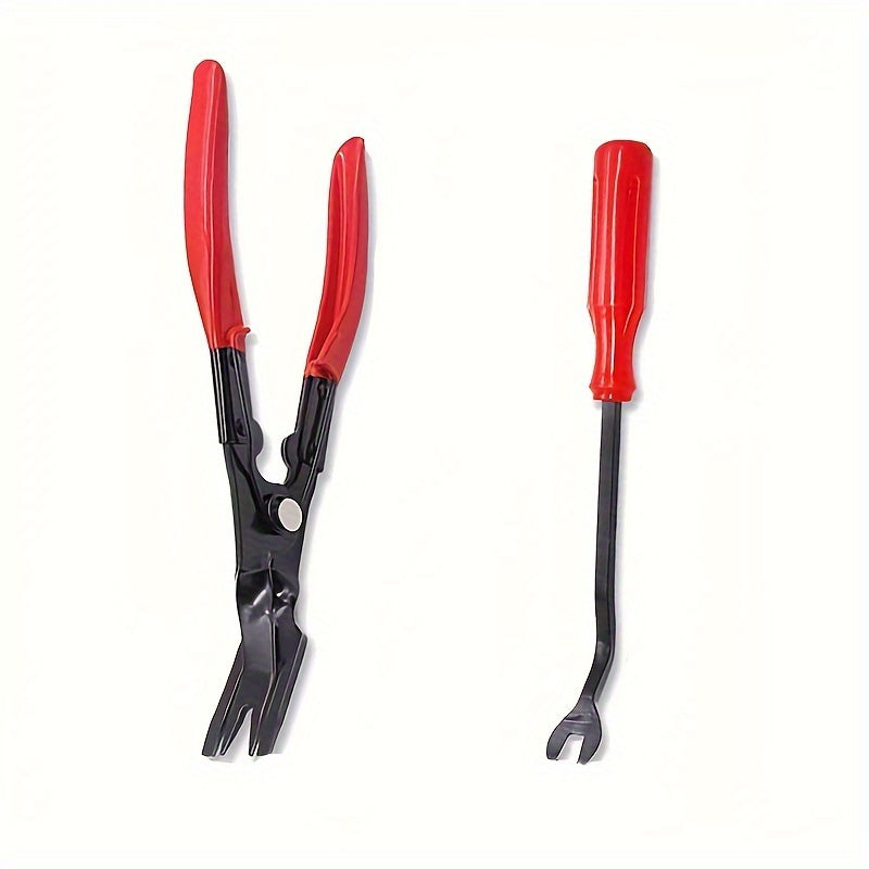 Avtomobil plastmassa fastener olib tashlash to'plami, trim pry asbobi, eshik panelini ta'mirlash