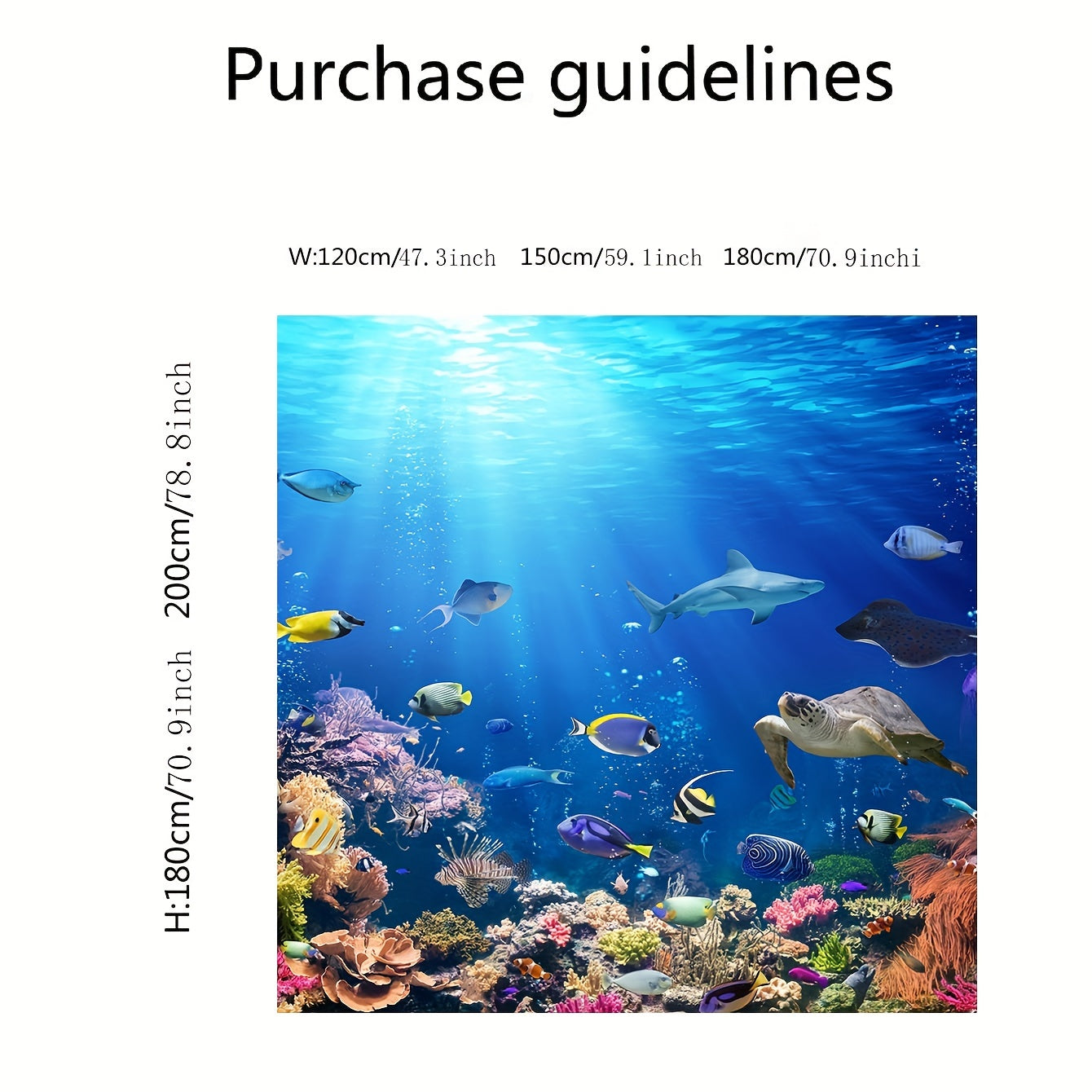 1 Ta'sirli Suv Ostidagi Dunyo Raqamli Bosma Dush Pardasi, Suvga Bardoshli Hammom Bezaklari Uchun