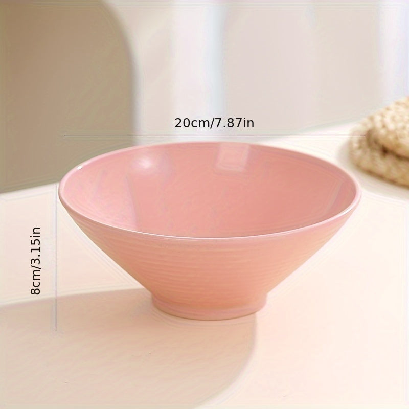 1 yoki 4 ta mustahkam 8 dyuymli Lamian Noodles idishlari to'plami, 35oz sig'im, mikroto'lqinli pech va idish yuvish mashinasida xavfsiz, turli ranglarda makaron, don va atıştırmalıklar uchun ko'p qirrali.