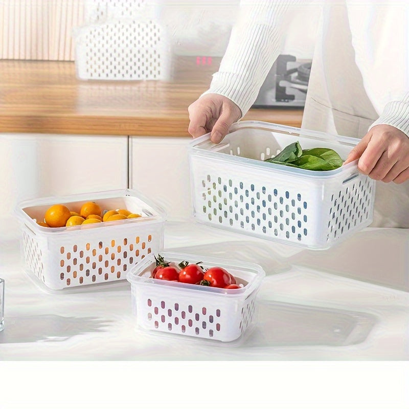 Set of 4 Leak-Proof Reusable Food Storage Containers with Lids for Meat Fruits Grains
