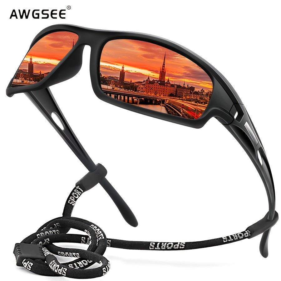 Unbreakable Polarized Men's Sports Sunglasses for Cycling Fishing Driving UV Protection