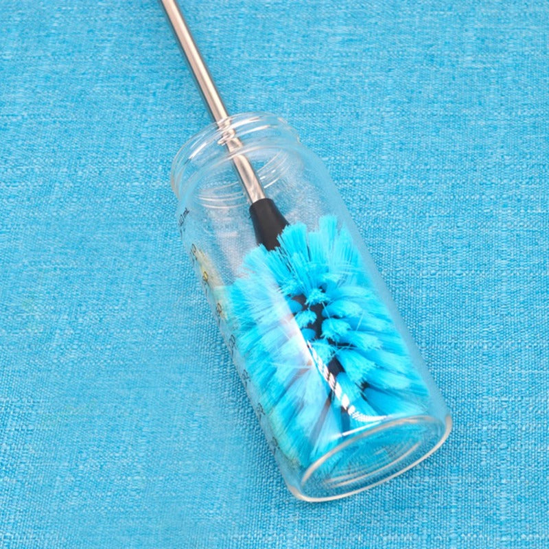 Asosiy oshxona asbobi: Uzun tutqichli kauchuk shisha tozalash cho'tkasi vino stakanlari, termoslar va choynaklar uchun