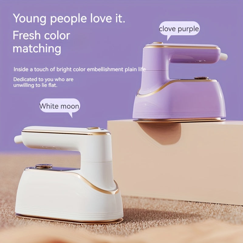 Plancha de vapor de mano de alta potencia para planchado en seco y húmedo, portátil y compacta