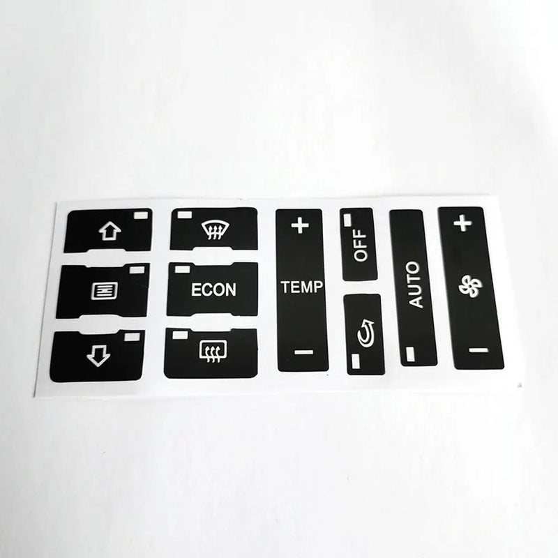 Наклейки на автомобильные кнопки кондиционера для Audi A3 8L A2 интерьера