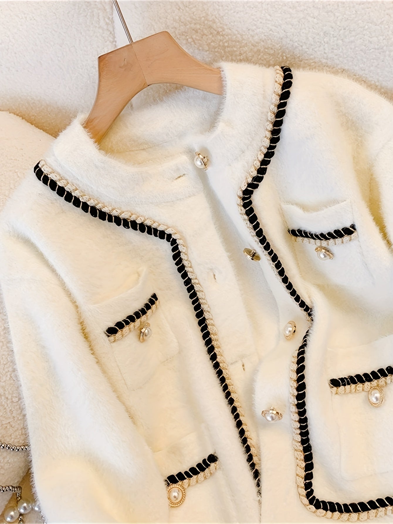 Европейский и американский стиль вязаный свитер-кардиган для женщин, осень-зима, с пуговицами спереди, однотонный