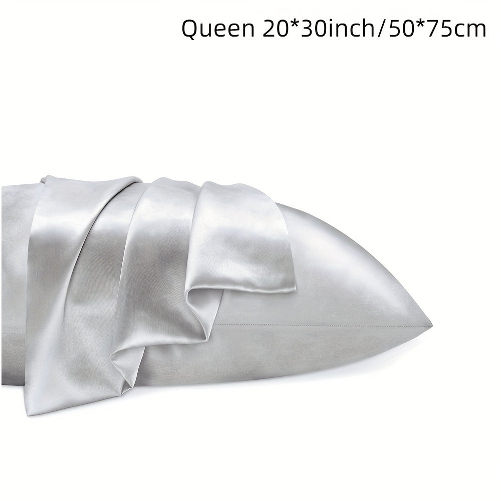 Double-Sided Summer Silk Pillowcase with Viscose Core, Smooth and Silky Feel