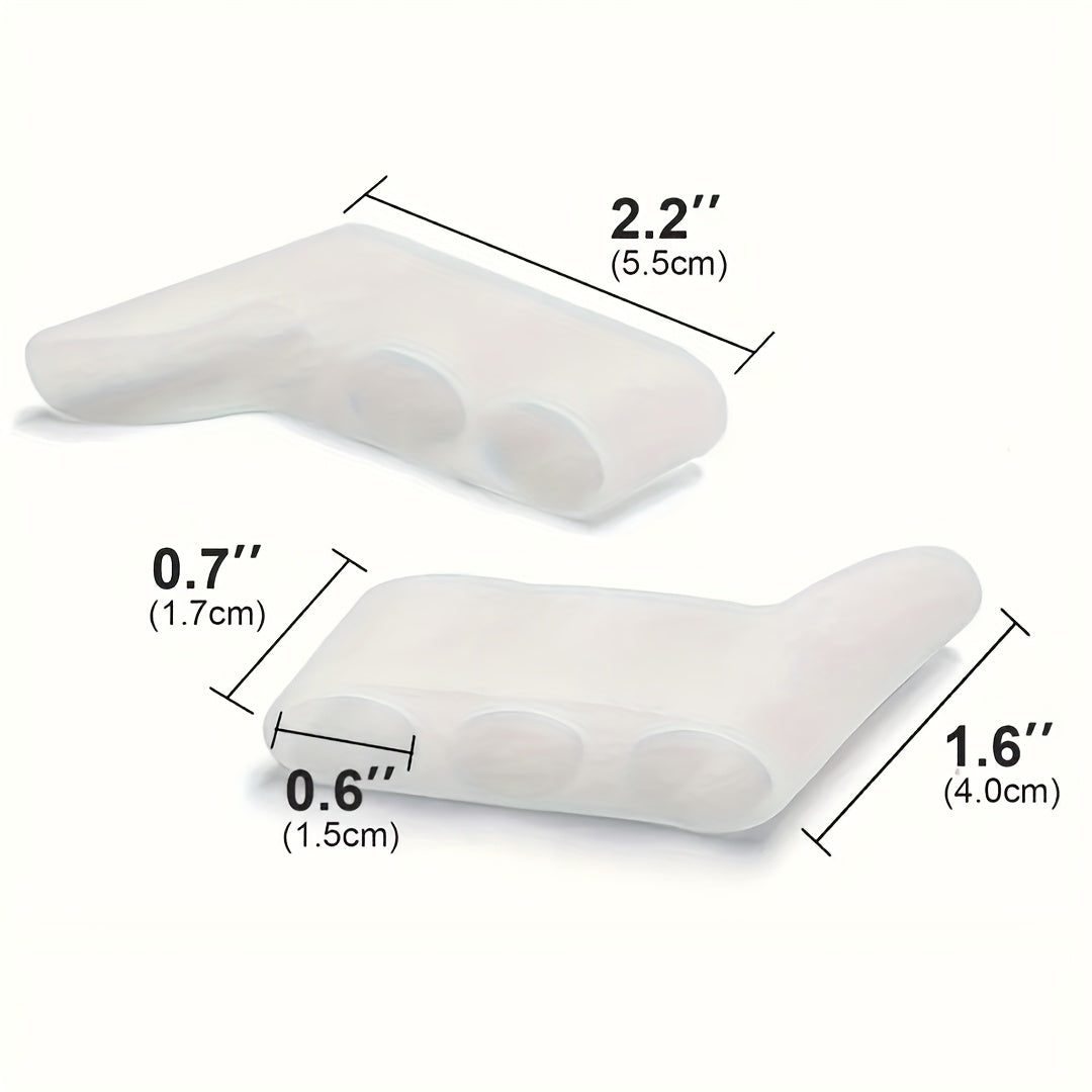 Unisex Silicone Toe Caps 2 Pairs Waterproof Soft Gel Cushions for Pressure Relief