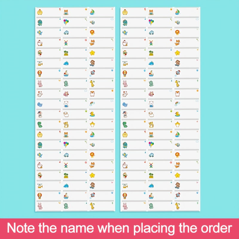 Transparent Name Labels Waterproof for School Office Scrapbooking 45-240 Pieces