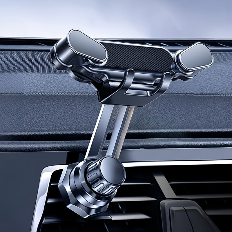 Avtomobil telefoni uchun tutqich havo ventili uchun o'rnatish, aylanadigan panel navigatsiya aksessuari