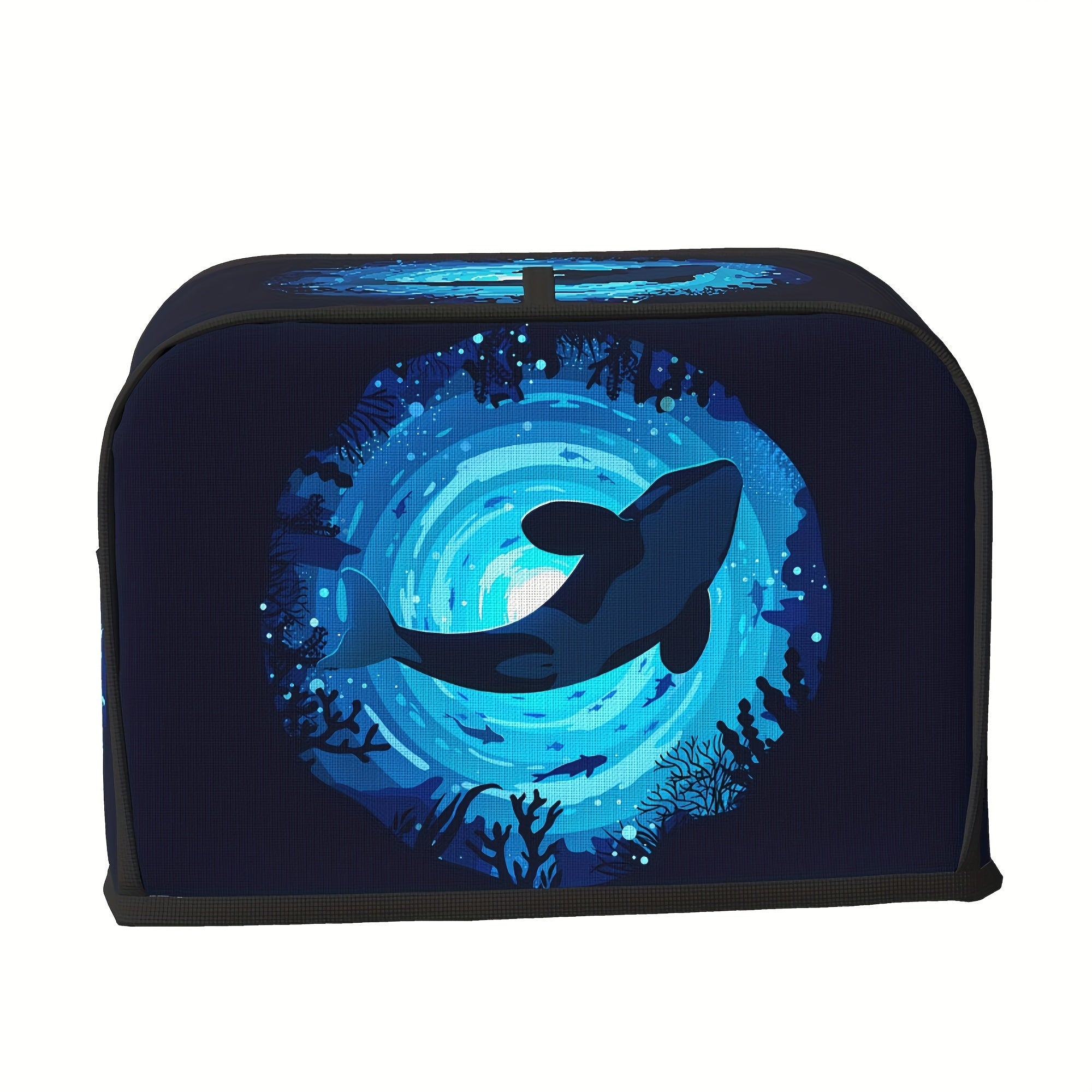 Polyester toster qopqog'i, chiroyli orka dizayni bilan, keng yo'lga ega, changdan himoya va barmoq izlaridan himoya qiladi. Shuningdek, suvga chidamli, yog'li himoya va qo'l bilan yuvish mumkin. Ayollar uchun ajoyib sovg'a bo'ladi.