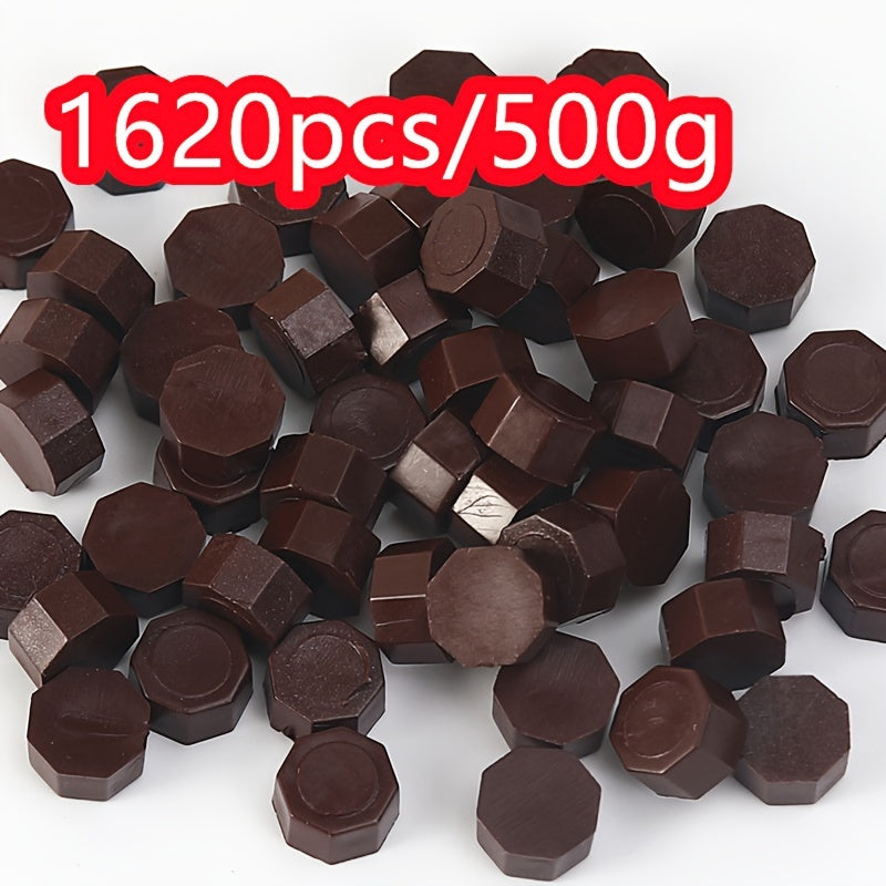 1620pcs 500g Octagonal Sealing Wax Particles for Envelope Gift Box DIY Retro Bulk Sealing Wax