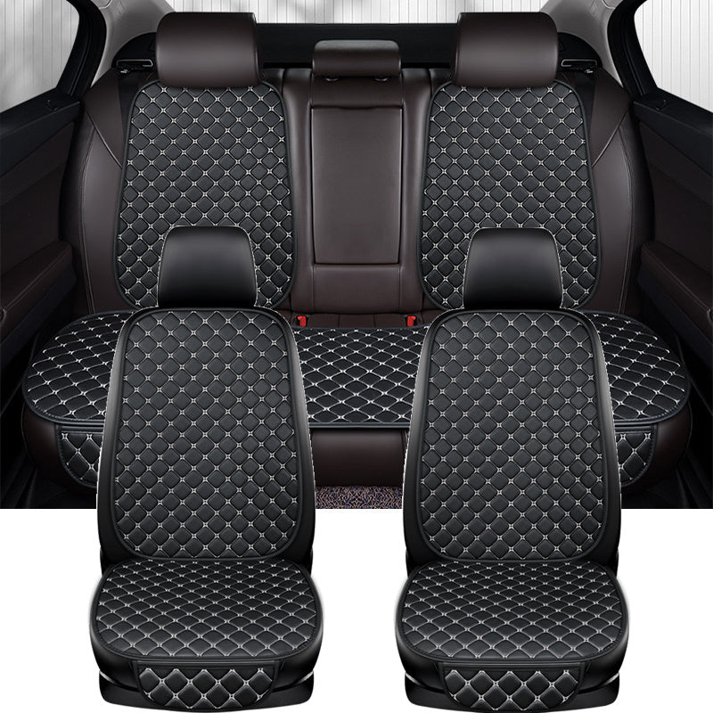 Universal Synthetic Leather Car Seat Cushion Cover 7pcs Protectors Seat Accessories