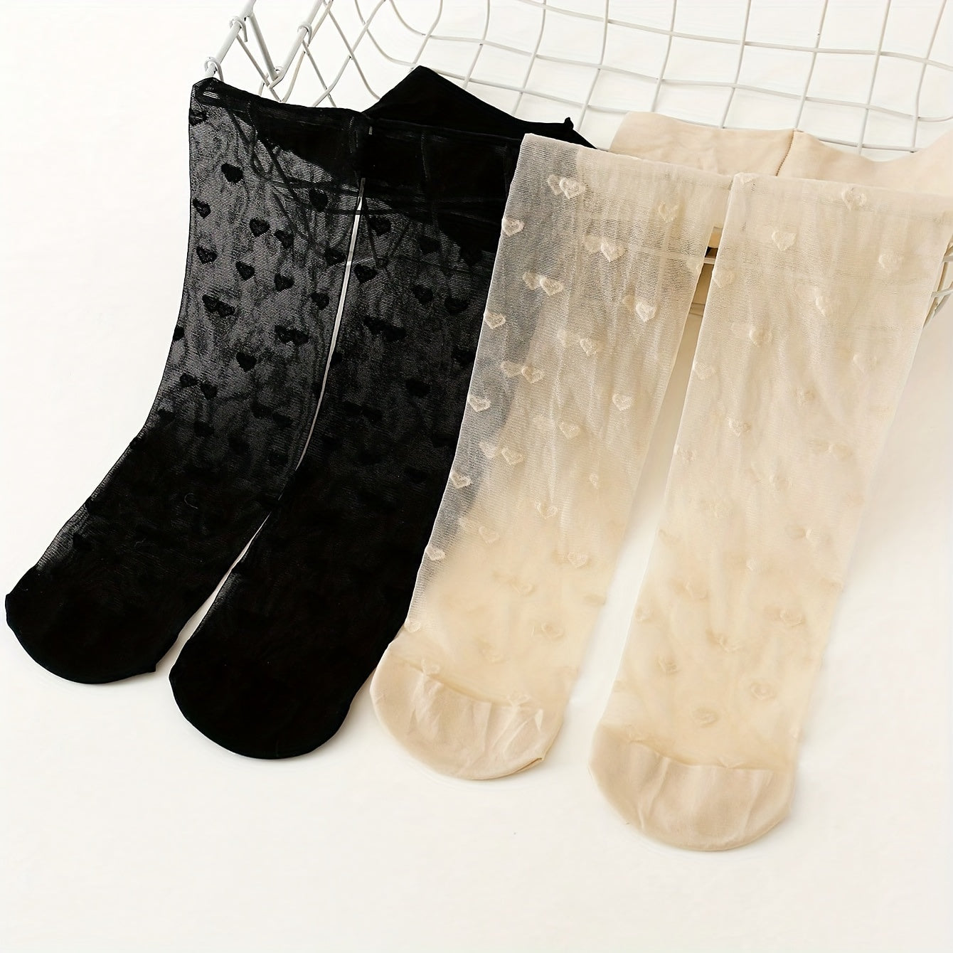 Girls' Dance Tights Set 2 Pack Nylon Spandex Solid Color All-Season for Kids