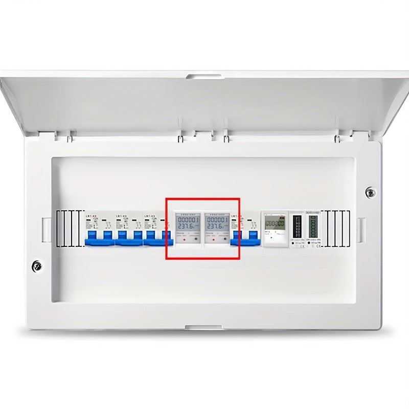 1 dona Kichik Mini Elektr Meter, 220V, Yo'l Temir turi, Havo Sharoitlari Energiya Meteri, Aqlli Raqamli Ko'rsatkich, Energiya Sarfini Aniqlash.