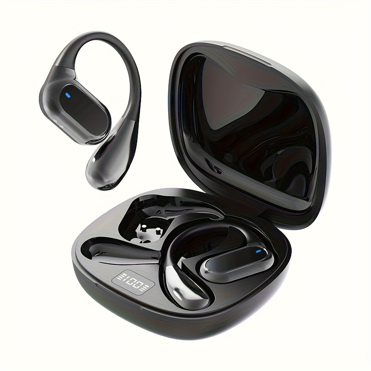 Wireless On-Ear Earbuds with HD Calling and HIFI Bass for Android and iPhone