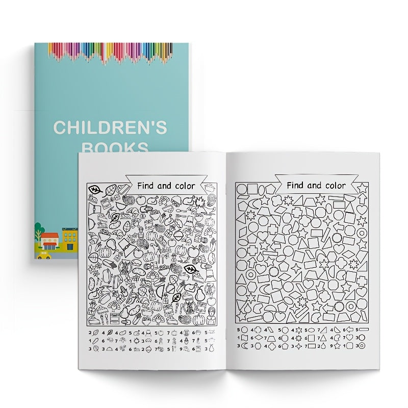 Children's Interactive Hidden Objects Book for Kids Age 3+ White Paper Educational Puzzles