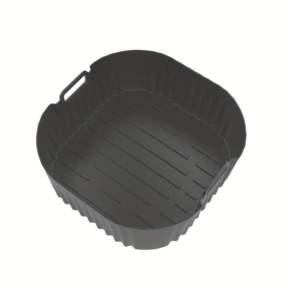 20cm Qayta ishlatiladigan Silikon Havo Fryer Qoplamalari 4.2L va 5.5L Havo Fryerlar uchun, pech, mikroto'lqinli pech uchun xavfsiz, yopishmaydigan