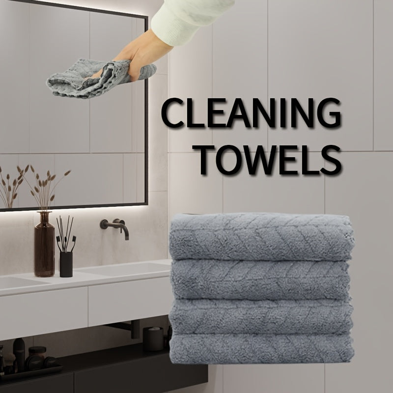 4 ta kvadrat sochiq to'plami, o'lchami 27.94*27.94 sm. Yumshoq, namni yaxshi so'radigan, hammom va uyda foydalanish uchun ko'p maqsadli.