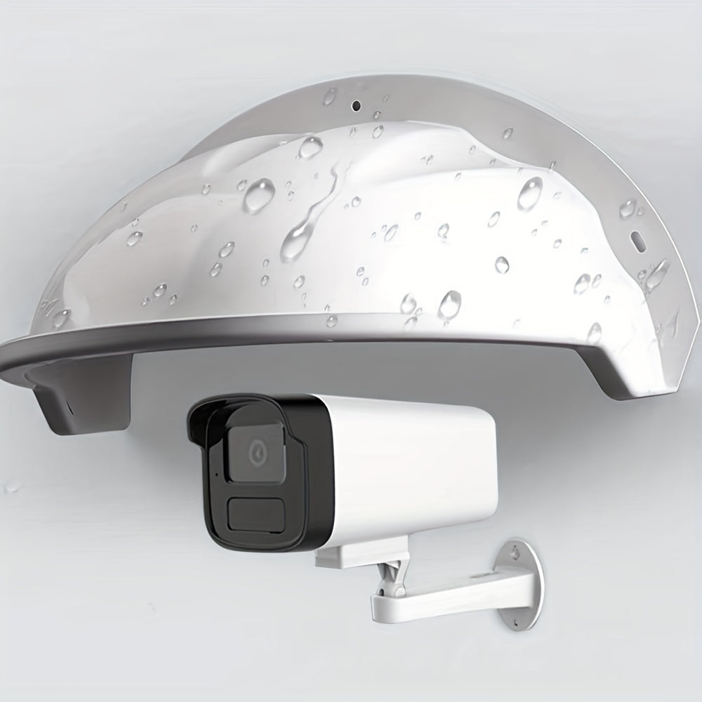 Waterproof Outdoor Security Camera Cover White Universal Sun Rain Shield
