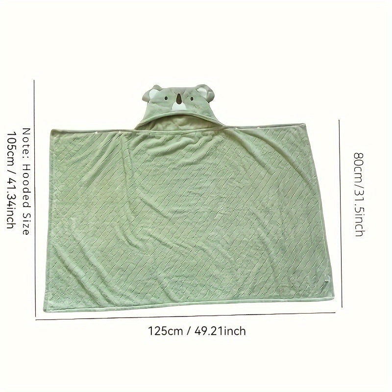 Мягкое и впитывающее полотенце-капюшон для мальчиков и девочек в возрасте 4-12 лет с милыми мультяшными персонажами, такими как коалы и львы. Идеально в качестве подарка на Рождество, Хэллоуин или День благодарения.