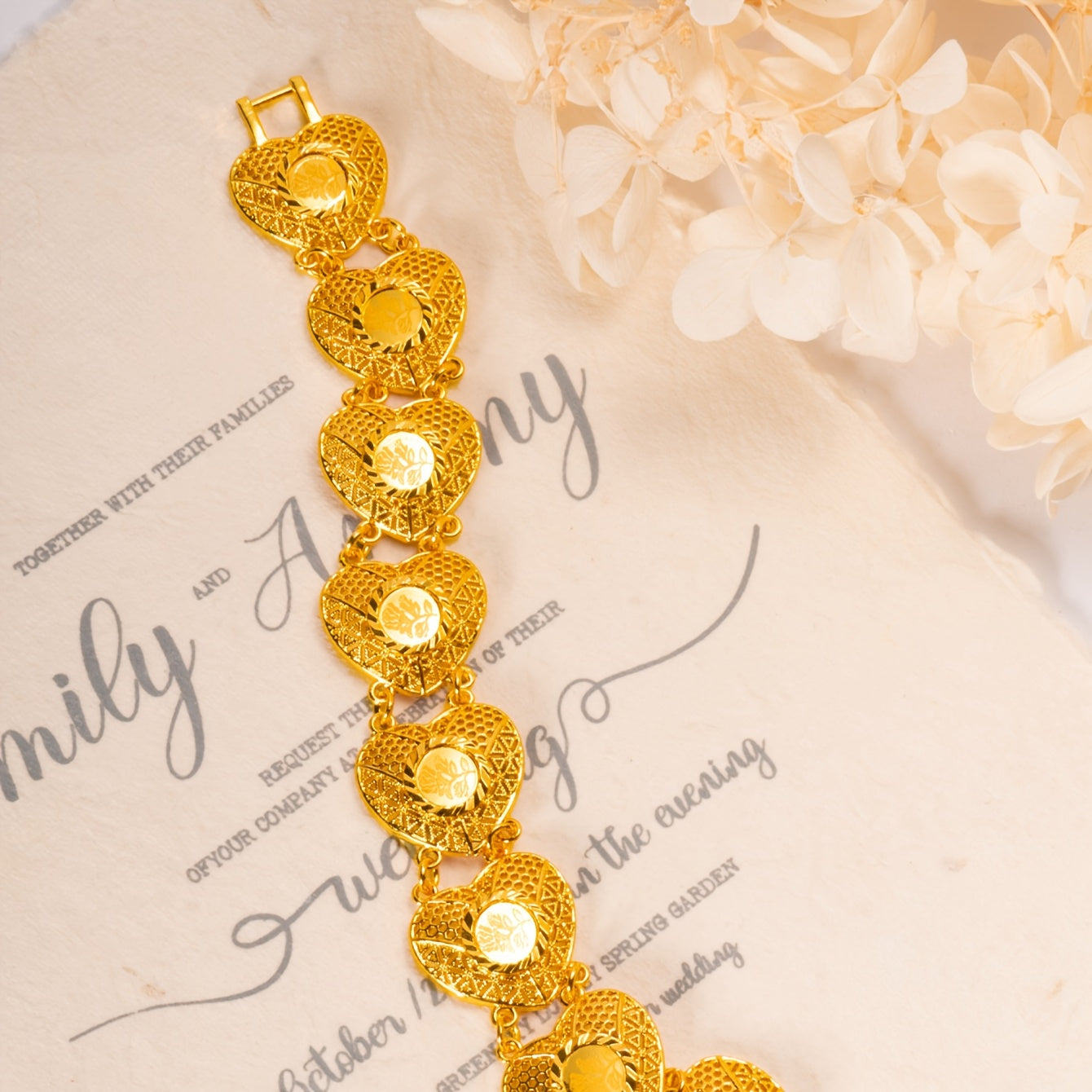 Arabian Style Bracelet in 24K Gold-Plated Copper Perfect for Daily Wear, Gifting, and Ramadan Special Occasions. Versatile for All Seasons.