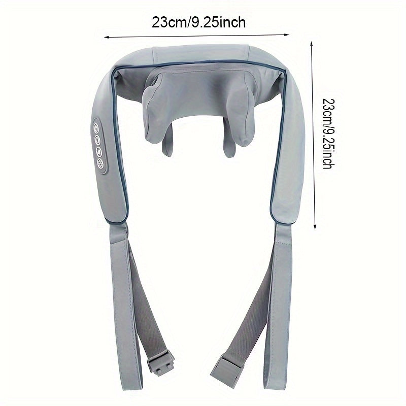 Electric Neck and Shoulder Massager with USB Rechargeable Battery and 8 Nodes