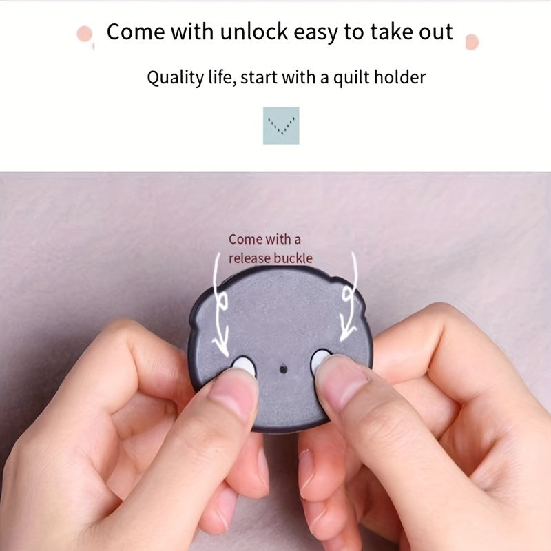 Black Panda Design Magnetic Duvet Cover Clips Reversible Bed Sheet Fasteners Non-Slip Quilt Holders