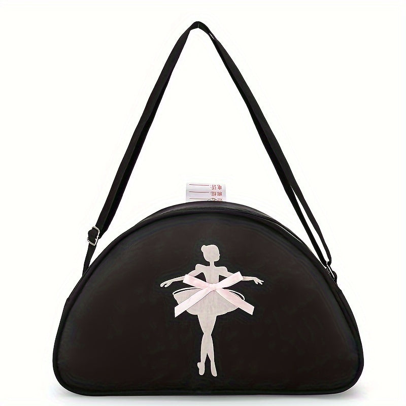 Girls' Single Shoulder Backpack for Dance Fitness Lightweight Zipper Adjustable Strap