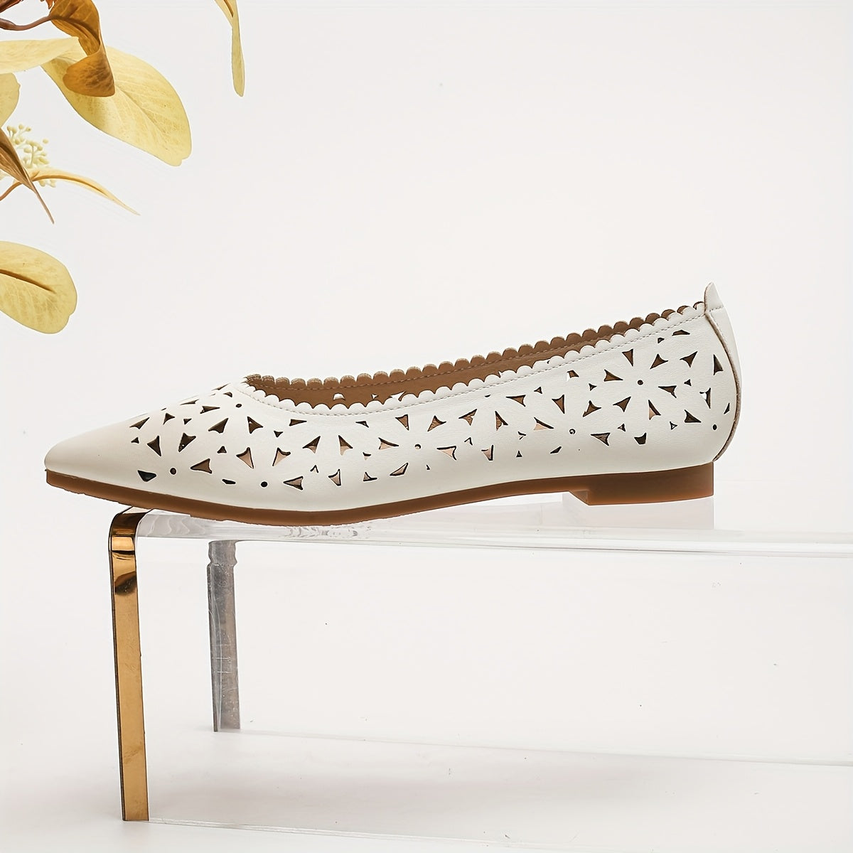 Ayollar uchun Slip-On burun uchi bilan ochiq va pastki tagli baland oyoq kiyim