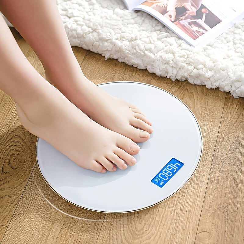 Цифровые напольные весы с LED-дисплеем, точное измерение веса тела, питание от батареи