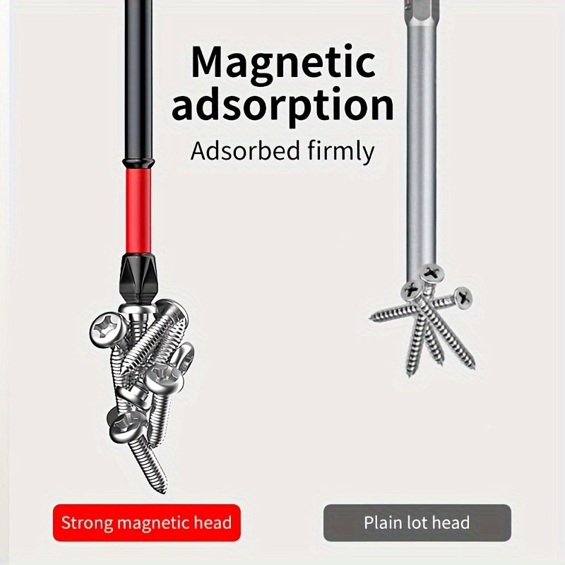 3/8/15pcs S2 Cross High Hardness Anti-slip Screwdriver Extension Set