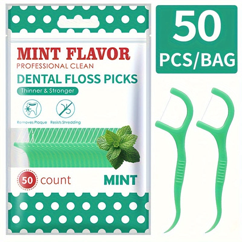 Dental Floss Picks Mint and Original Interdental Cleaning Tools 50/150/300pcs