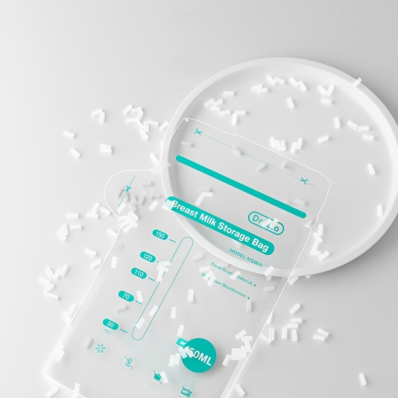 Breastmilk Storage Bags 150ml Self-Standing 10/30/100pcs for Easy Feeding