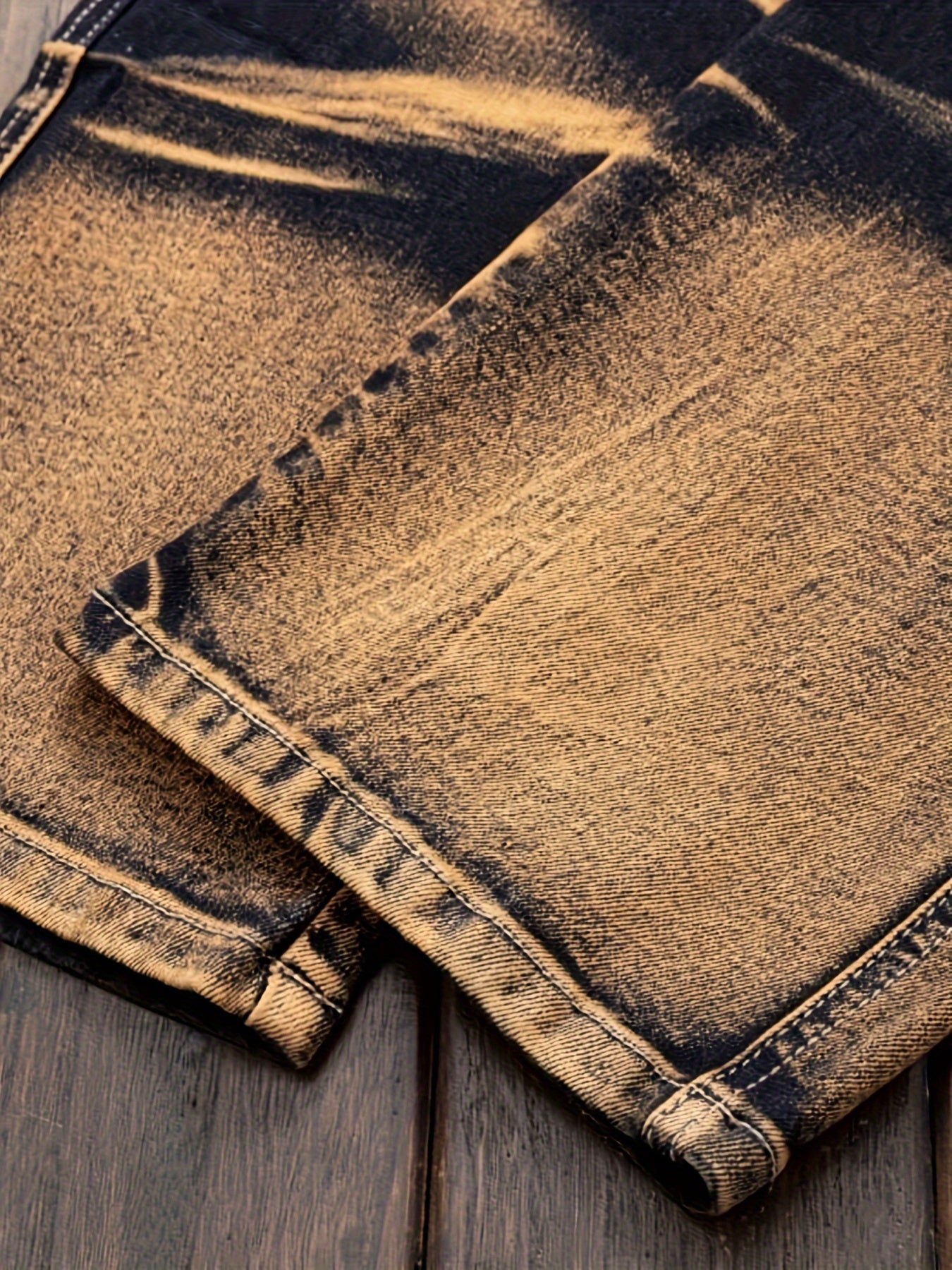 Erkaklar uchun vintage yuvilgan denim kargo jinsi, oddiy kesim, chiziqli naqsh, ozgina cho'ziladigan og'ir mato, katta o'lcham.