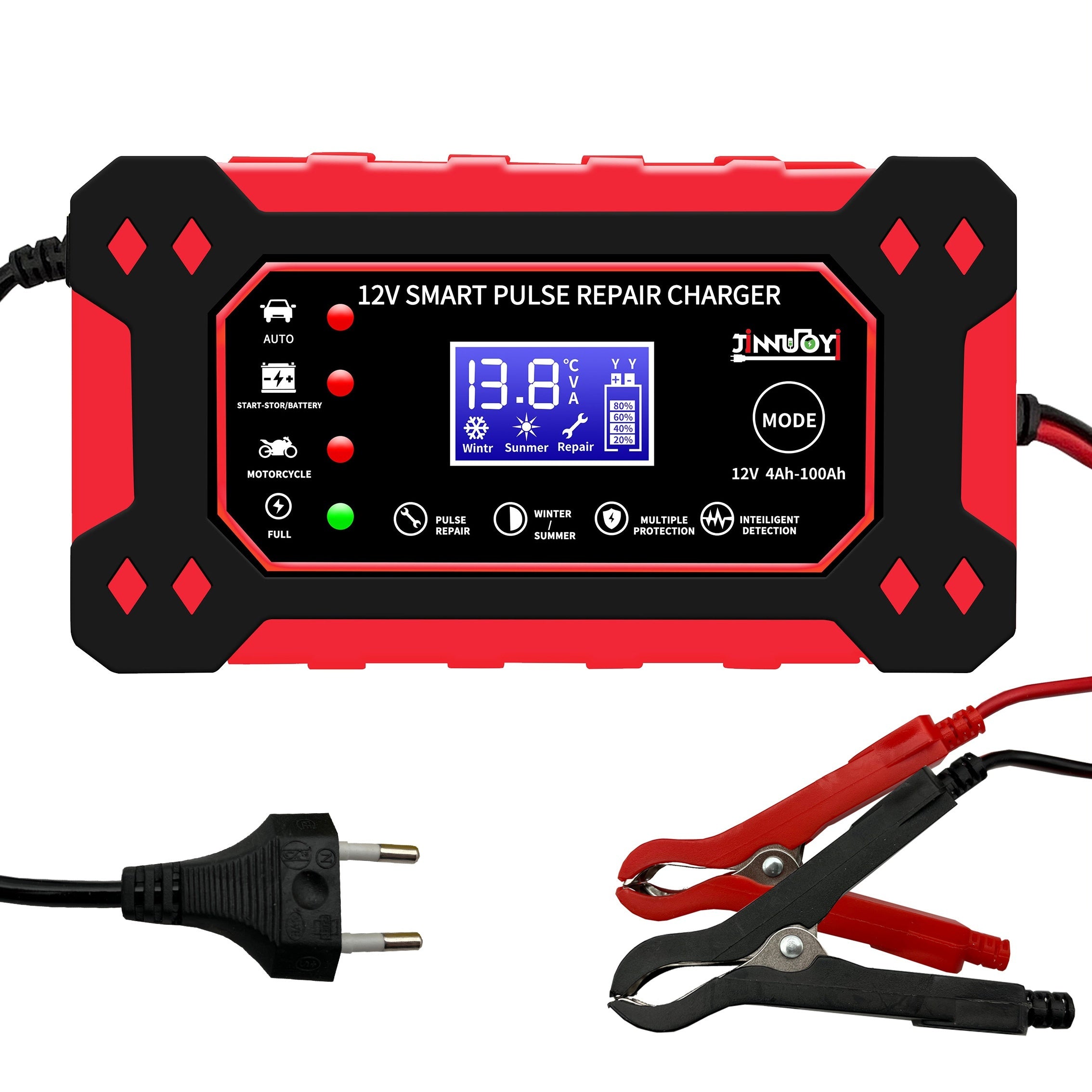 12V 6A Automotive Battery Charger Trickle Charger with Temperature Compensation