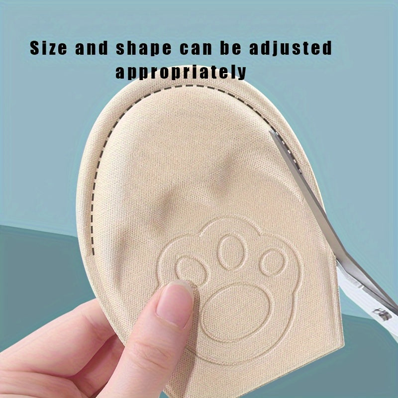 Unisex Thickened Half Size Forefoot Insoles, Round Toe Pad, Pain Relief
