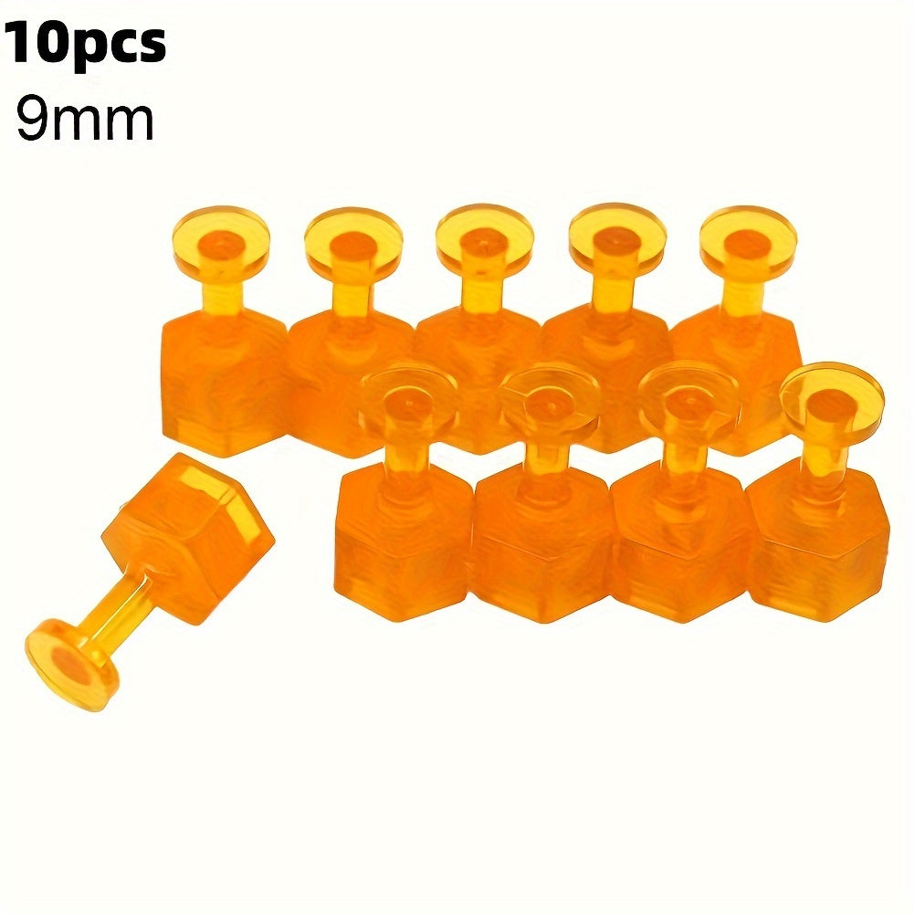 10 Pcs Auto PDR Glue Tabs Dent Removal Tools Orange Repair Kit