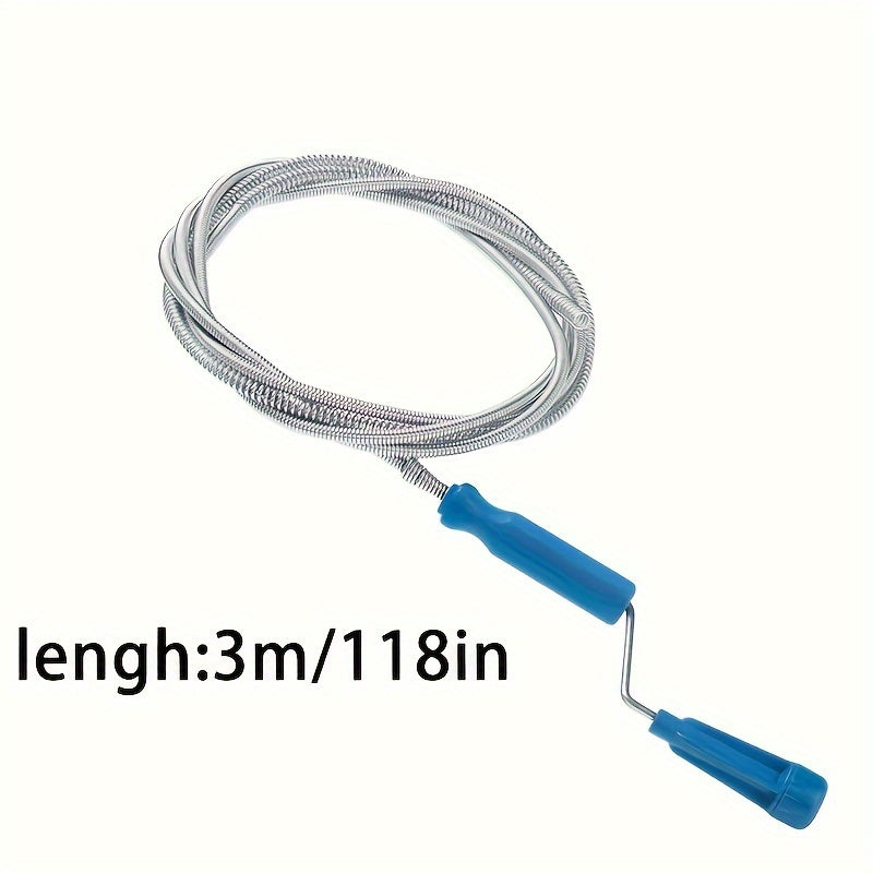 "O'zgaruvchan Quvur Tozalash Vositasi - Kanalizatsiyalarda, Hojatxonada, Oshxona va Hammom Lavabolarida, hamda Vanna to'siqlarini olib tashlaydi - Batareyalar kerak emas, Uy uchun zarur tozalash vositasi"