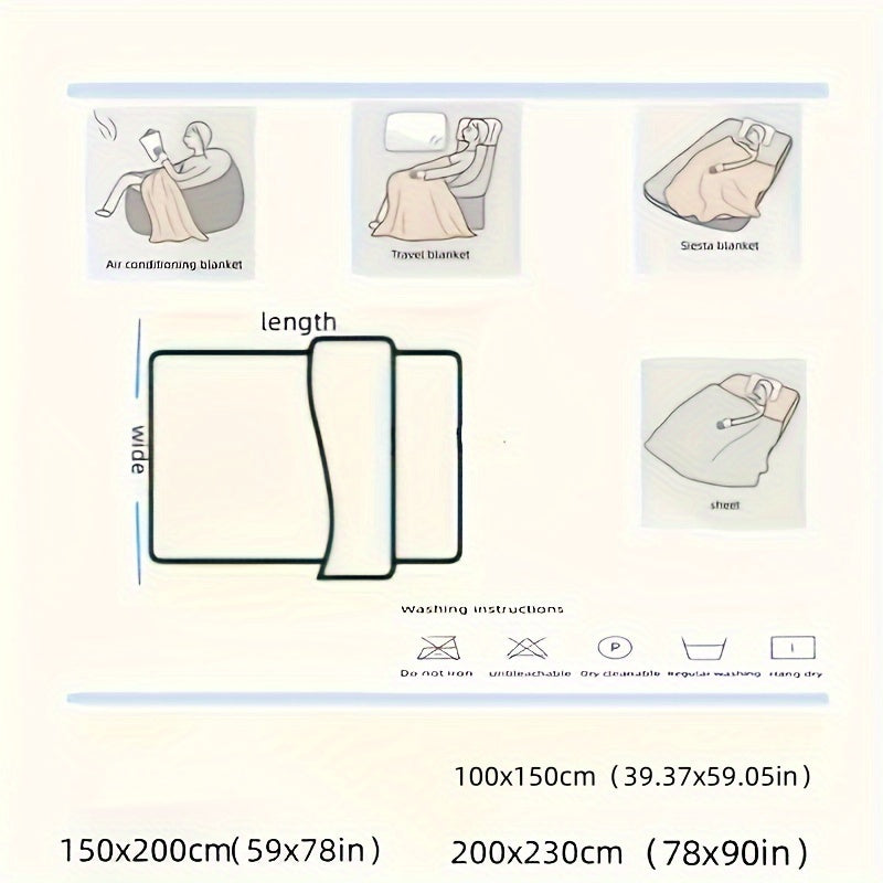 Faux Rabbit Fur Bed Blanket Tie-Dye Plush Flannel Dual Layer Cozy for Sofa Bed