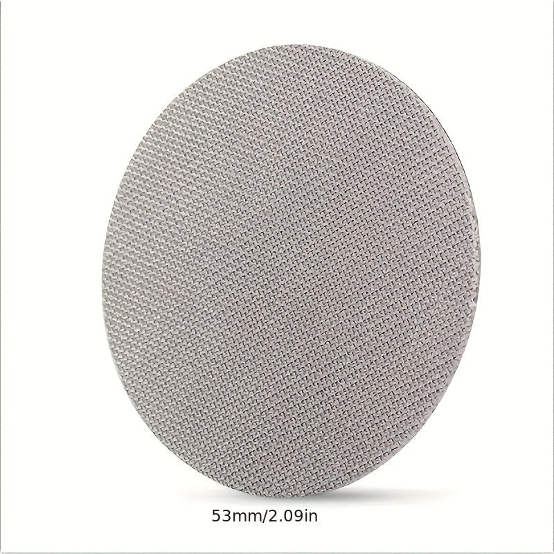 Qayta ishlatiladigan 316 zanglamaydigan po'latdan yasalgan qahva portafilter ekran, 1 dona 51/53/58mm puck filtr aksessuar bilan - Espresso qahvasi uchun 150 mikron noziklikdagi filtr to'siq plitasi, uy oshxonasida va restoranlarda.