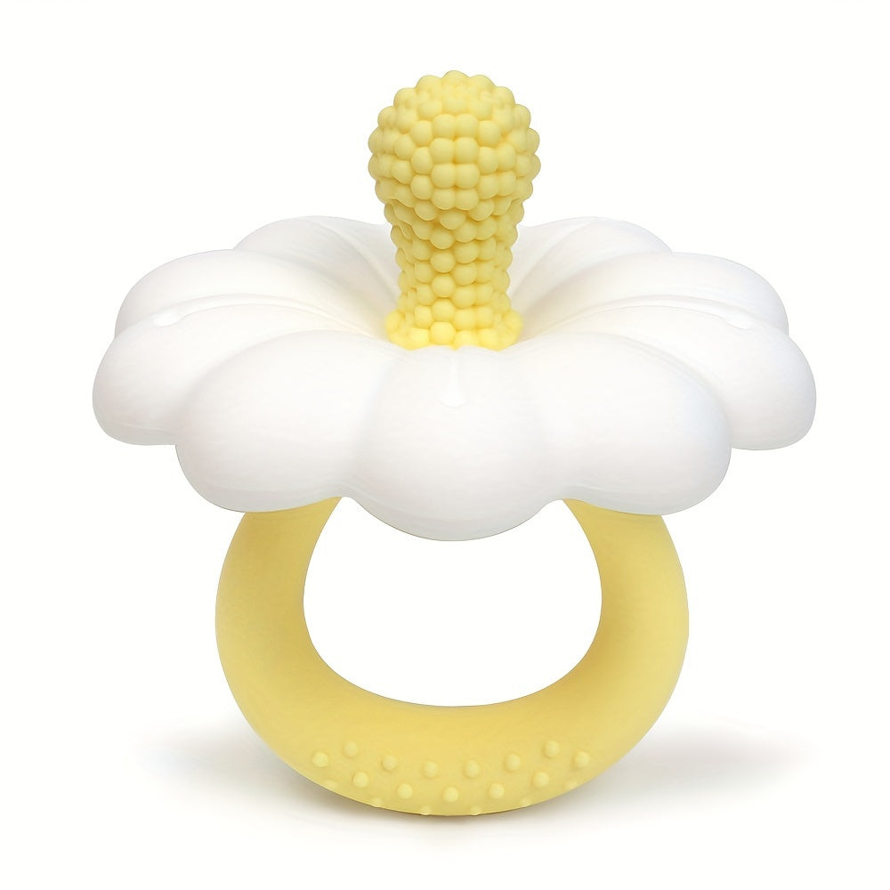 Baby Teething Toy Flower-Shaped Silicone Teether for Infants and Toddlers