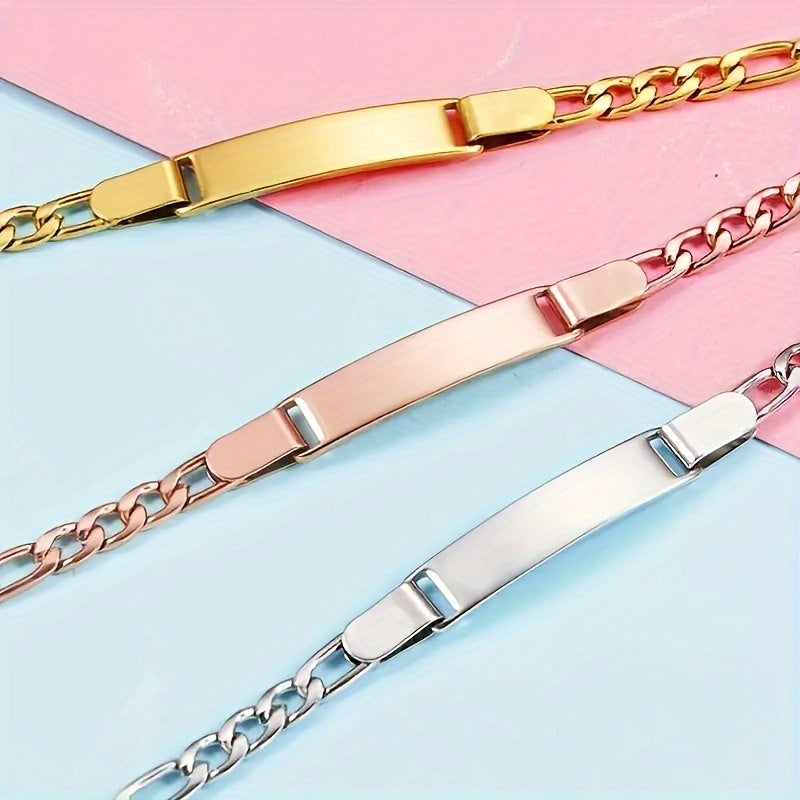 Personalized Baby Name ID Child's Bracelet Stainless Steel Adjustable Engraved Birthdate Gift