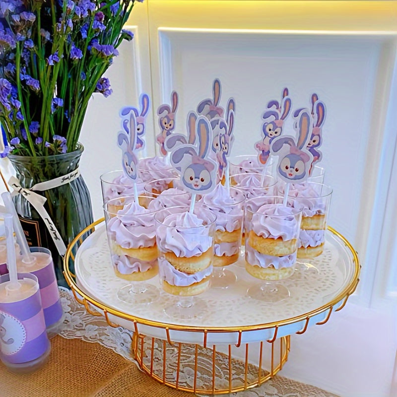 Одноразовые прозрачные десертные стаканы, набор 50 шт., для мусса, пудинга, торта, мороженого