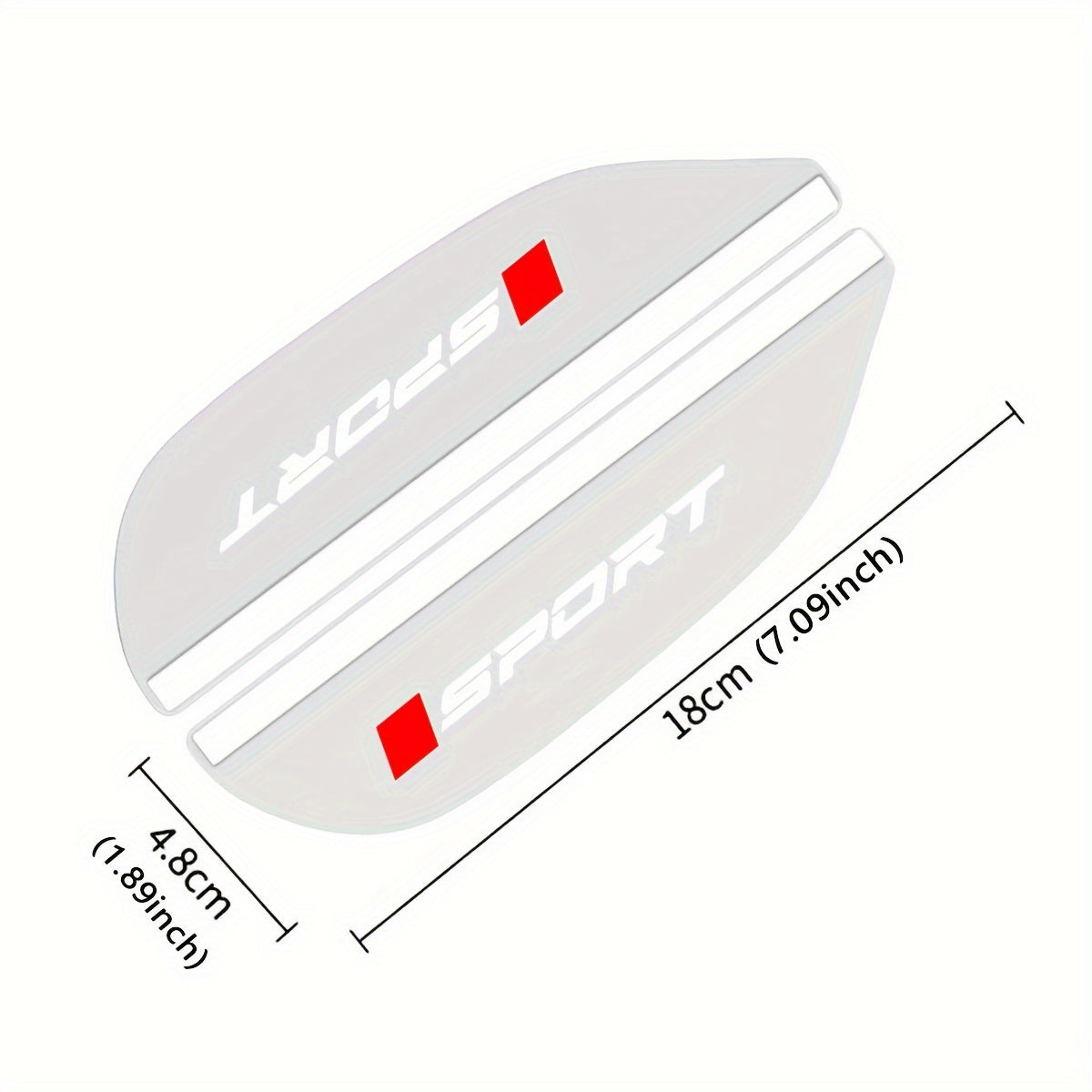 2Pcs Transparent PVC Car Rain Mirror Shade Flexible Rain Eyebrow Cover