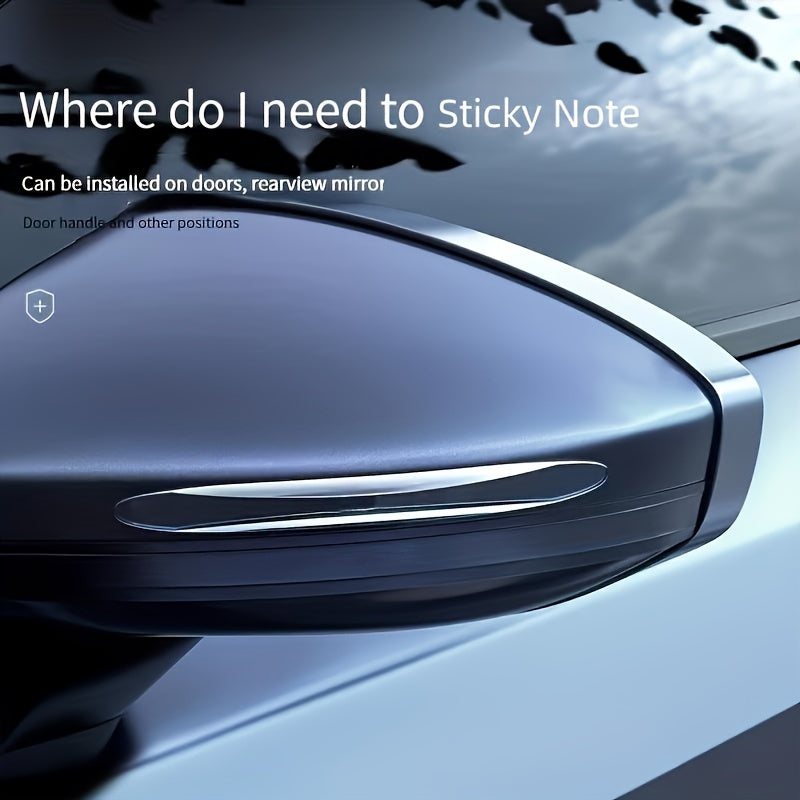 4Pcs Avtomobil eshigi yon himoya chiziqlari TPU chizishga qarshi anti-tushish